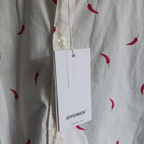 NWT Officina 36 Camicia 3734 Sailor Button Down Shirt Size XXL - Picture 4 of 8